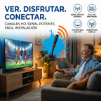📡 Antena TDT 30 dB – Alta Ganancia